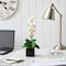 20" Orchid Artificial Arrangement in Black Planter